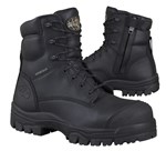 Oliver Ats Lace up Zip Side Boot Composite Toe Cap Black