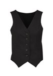 Biz Corporates Ladies Peaked Vest with Knitted Back Cool Stretch