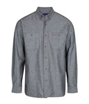 Gloweave Mens Icon Chambray Long Sleeve Shirt 100 Cotton