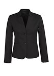 Biz Corporates Short Jacket with Reverse Lapel Cool Stretch