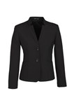 Biz Corporates Ladies Short Length Jacket with Reverse Lapel Wool Stretch