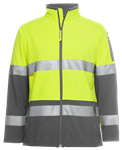 JBs Hi Vis Layer Jacket Soft Shell RT1 Reflective Tape 2 Tone