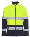 JBs Hi Vis Water Resistant Softshell Jacket 2 Tone