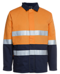 JBs Hi Vis DayNight Cotton Jacket 2 Ring Reflective Tape