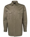 JBs 190gsm Cotton Drill Work Shirt Long Sleeve