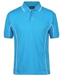 Podium Mens Piping Polo Shirt 100 Polyester Pique Knit