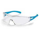 Uvex xone Safety Glasses Blue Frame Clear Hardcoat Lens