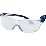 Uvex Skylite Safety Glasses Blue Frame Clear Lens