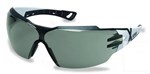 Uvex Pheos CX2 Grey Safety Glasses WhiteBlack Arms