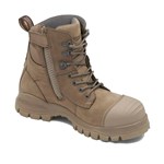 Blundstone Boot Zip Side Lace up Stone TPU Toe Guard