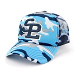 Camouflage Trucker Mesh Cap Polyester with Mesh Backing