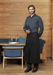 Biz Collection Black Continental Apron Full Length 65 polyester 35 cotton twill 86cm X 86cm