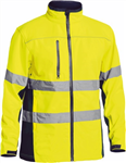 Bisley Hi Vis Soft Shell Jacket with Reflective Tape