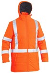 Bisley Hi Vis Puffer Jacket  Showerproof with Rail X Pattern Reflective Tape