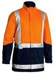 Bisley 3 in 1 Hi Vis Cotton drill Jacket with H Pattern Reflective Tape