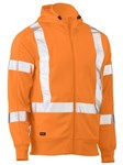 Bisley Rail Polar Zip Front Fleece Hoodie with Reflective Tape