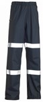 Bisley Stretch Rain Pants Reflective Tape Navy