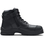 Blundstone Boot Lace up Zip Side Black