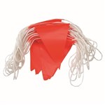 ProChoice Bunting Fluro Orange PVC Triangle Flags 30 Metre Length 45 Flags