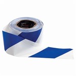 Barricade Tape BlueWhite 100Metre Roll x 75mm Wide