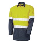 BOOL Shirt Super Lightweight 155gsm Parvotex Inherent Fire Resistant Long Sleeve FR Reflective Tape HRC159 calcm2