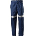 Cotton Drill Trouser Reflective Tape Navy