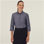 NNT Ladies Poly Cotton End on End 34 Sleeve Shirt