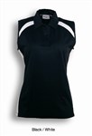 Bocini Ladies Team Essentials Ladies Sleeveless Contrast Polo