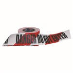 Barricade Tape RedWhite DANGER DO NOT ENTER 100Metre Roll x 75mm Wide