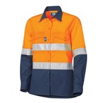 TRU Ladies Cool Performance Ripstop shirt Long Sleeve with Reflective Tape