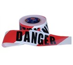 Barricade Tape RedWhite DANGER 100Metre Roll x 75mm Wide