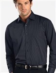 John Kevin Mens Shirt Long Sleeve Charcoal 60 Cotton 40 Polyester