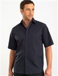 John Kevin Mens Shirt Short Sleeve Charcoal 60 Cotton 40 Polyester