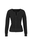 Biz Collection Ladies Origin BlackCharcoal Cardigan 100 Merino Wool