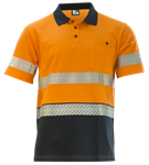 KM Polo Shirt Micromesh Short Sleeve with Segmented Reflective Tape
