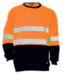 KM Jumper Round Neck 100 Polyester with Segmented Reflective Tape