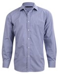 Benchmark Mens Two Tone Gingham Long Sleeve Shirt