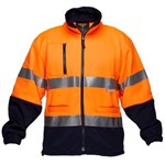 Prime Mover Fleece Jacket Water Repellent with Reflective Tape