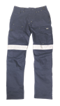 MAK Vented Cargo Trouser 185gsm with Perforated Reflective Tape and Cut to Fit Leg legthening System