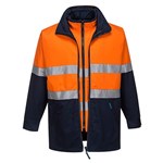 Prime Mover Hume 100 Cotton 4 in 1 Jacket with 2 Ring Reflective Tape