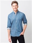 Bailey Mens Denim Shirt Long Sleeve