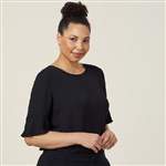 NNT Ladies Georgie Fluted Sleeve Top