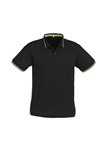 Biz Collection Mens Jet Polo Shirt 50 Cotton 50 BizCool Polyester Pique Knit