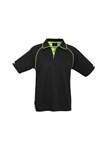 Biz Collection Mens Fusion Polo Shirt Bizcool Cotton Back polyester