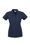 Biz Collection Ladies Shadow Polo Shirt Cotton Rich Soft Feel Cross Dye