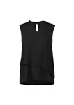 Biz Corporates Ladies Seville sleeveless Layered  Blouse