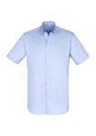 Biz Collection Mens Camden Shirt Short Sleeve Easy Care Stretch Oxford