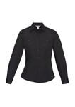 Biz Collection Ladies Bondi Shirt RollUp Long Sleeve 65 Polyester 35 Cotton Poplin