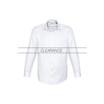 Biz Collection Mens Stirling Shirt Long Sleeve Dobby Weave 65 Polyester 35 Cotton