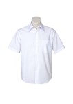 Biz Collection Mens Metro Shirt Short Sleeve 65 Cotton 35 Polyester Poplin